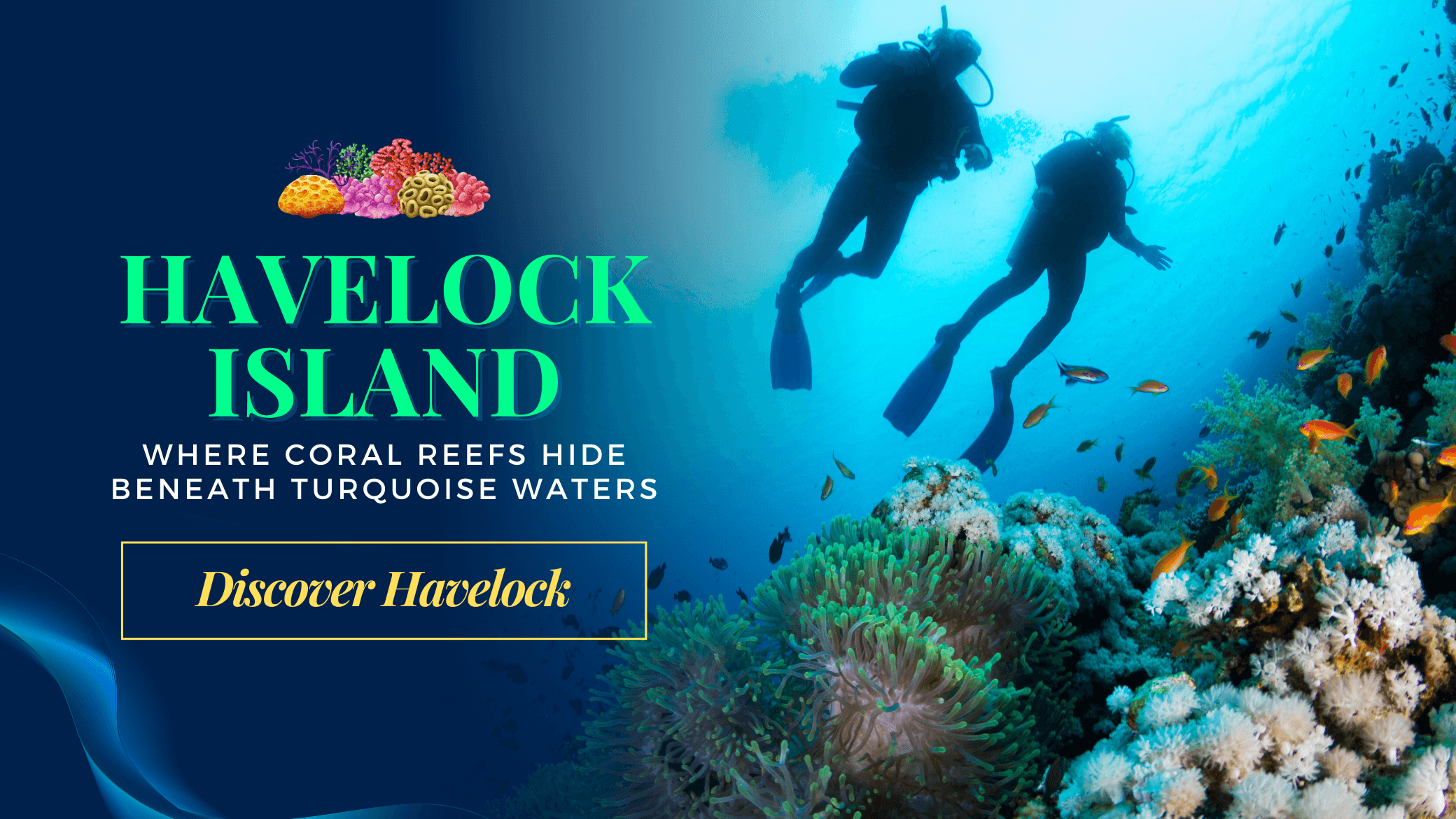 The Andaman Sea stretches out in a mesmerizing panorama, its azure waters sparkling under the bright sun. Gentle waves lap against a pristine, white sandy beach fringed with lush, tropical vegetation. In the distance, dramatic limestone cliffs and verdant islands rise from the sea, creating a stunning backdrop.